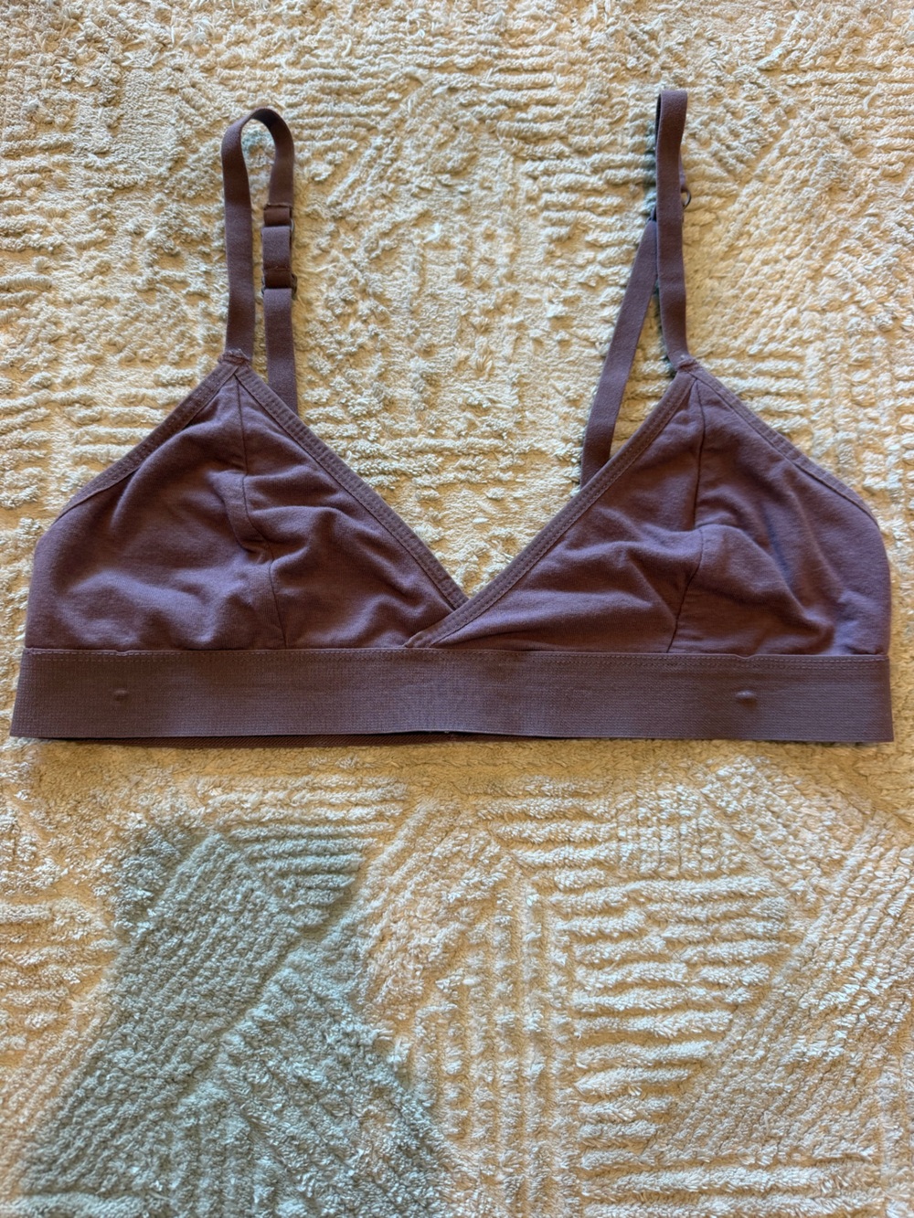 Richer Poorer Mauve Purple Triangle Bralette Wireless Bra Size Large